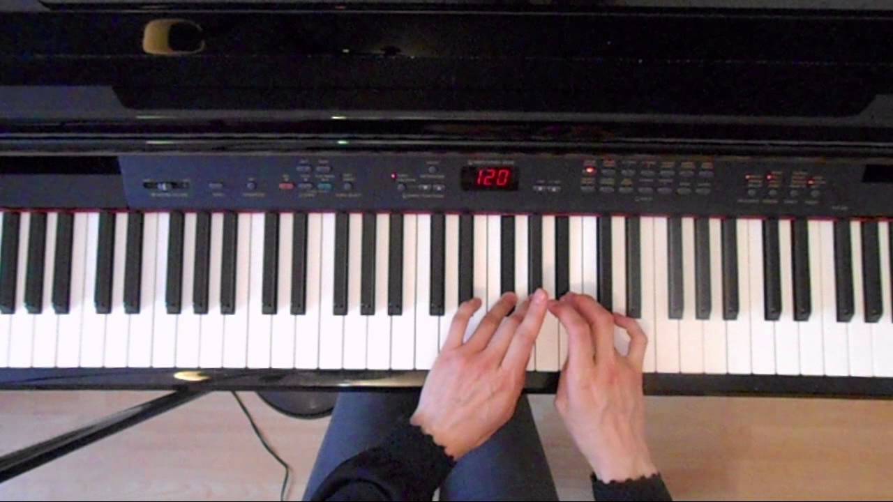 Easy Piano :E Flat Minor Harmonic Scale 3rd Apart