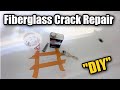 How to repair a fiberglass bathtub crack  | DIY Fiberglass Resin Crack Repair with Foam | DP TUBS