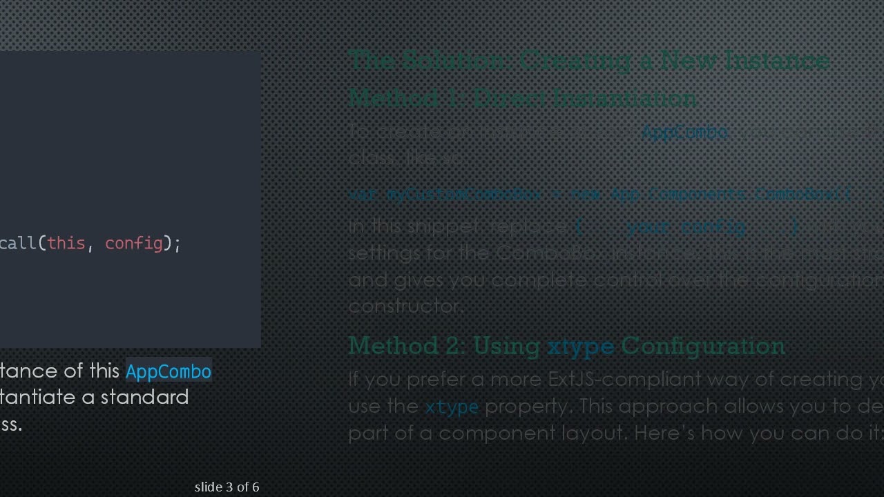 Creating a New Instance of an AppCombo in ExtJS 3.4
