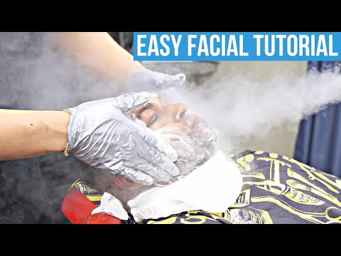 QUICK & EASY BARBER FACIAL TUTORIAL | LEARN IN UNDER 3 MINUTES