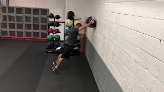 MB - Hip Hinge to Wall Press