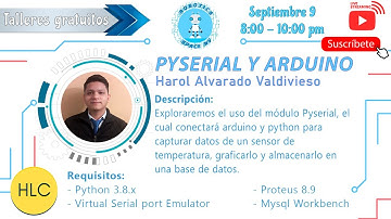 PySerial y Arduino - Harol Alvarado Valdivieso