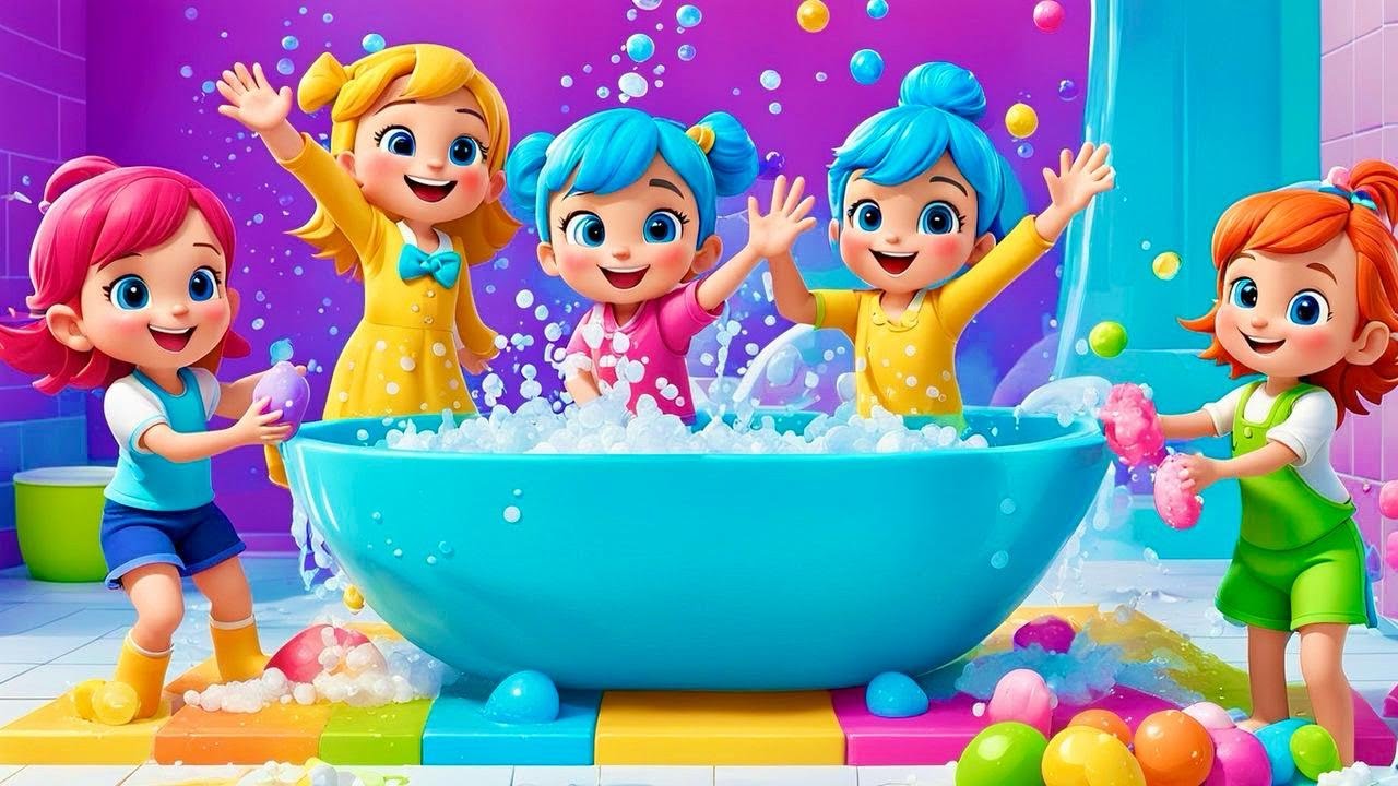 Bath Time Song | Fun Nursery Rhyme for Kids | Nursery Rhymes & Kids ...