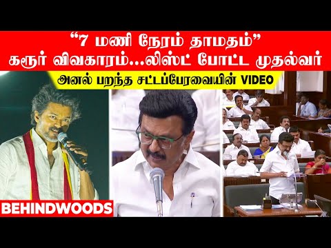 "தவெக தலைவரின் காலதாமதம்"..புட்டு புட்டு வைத்த CM! EPS கேள்விக்கு அனல் பறந்த சட்டப்பேரவை | Vijay