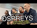 So I visited the Ospreys (and made them play Mario Rugby)