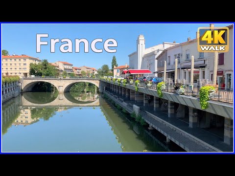 【4K】WALK in Castres - Occitanie - FRANCE Travel vlog