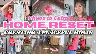 CHAOS TO CALM | REALISTIC MOM CLEANING MOTIVATION | SUNDAY RESET ROUTINE | SPRING CLEAN WITH ME