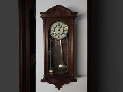 Ceas de perete mecanic Hermle cu melodie 70509 - 030341 Nuc