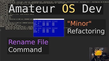 Rename File Command & Some Refactoring - Amateur OS Dev (x86 asm)