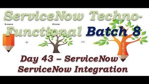 Batch 8 | Day 43 |ServiceNow - ServiceNow Integration & Closure |Techno Functional Training | Tokyo