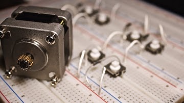 Stepper Motor Basics - Demo with just Push Buttons!
