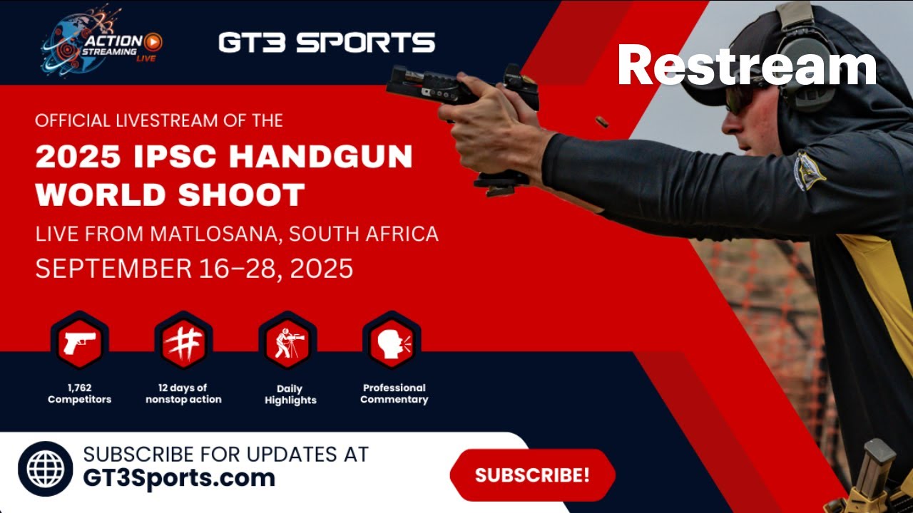 Day 1 - 2025 IPSC Handgun World Shoot LIVE - By Action Streaming Live
