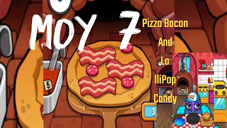 Moy 7 Level 2-4 Baking Pizza Bacon And LolliPop Candy | Roshie And Totoy Bibo | World Game screenshot 4