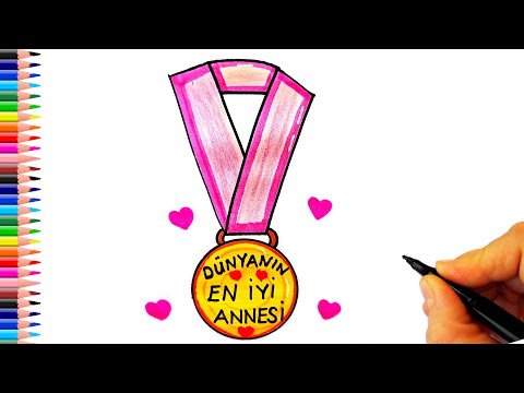 Anneler Günü Resmi Çizimi - Anneler Günü Resmi Nasıl Çizilir? - How To Draw a Happy Mothers Day Cute