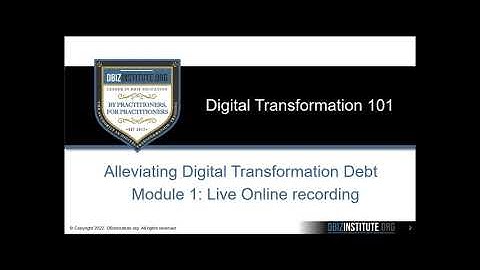 Digital Transformation 101 Short Preview