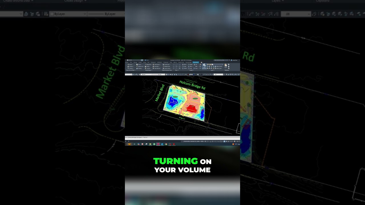Earthwork Grading Plans: Simple Color Plotting Setup!