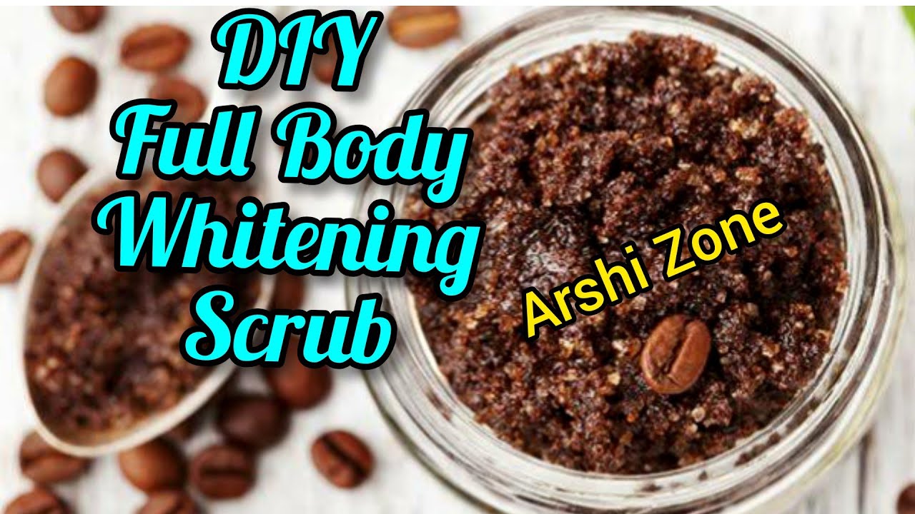 DIY Full Body Whitening Scrub{Homemade Coffee Scrub.Removes,Suntan