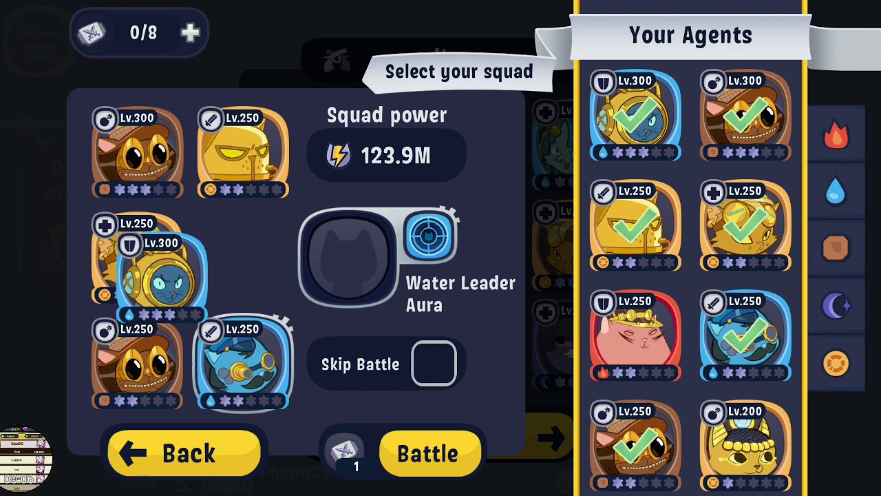 Afk cats - 123m vs 164m