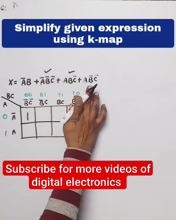 K map kmap simplify boolean expression using k map youtube
