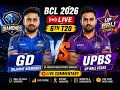 GD vs UPBS Live | Gujarat Diamonds vs UP Brij Stars Live Score | BCL 2026 Match 6 Live Commentary |
