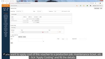 Create, View and Export Vouchers in Genie ERP