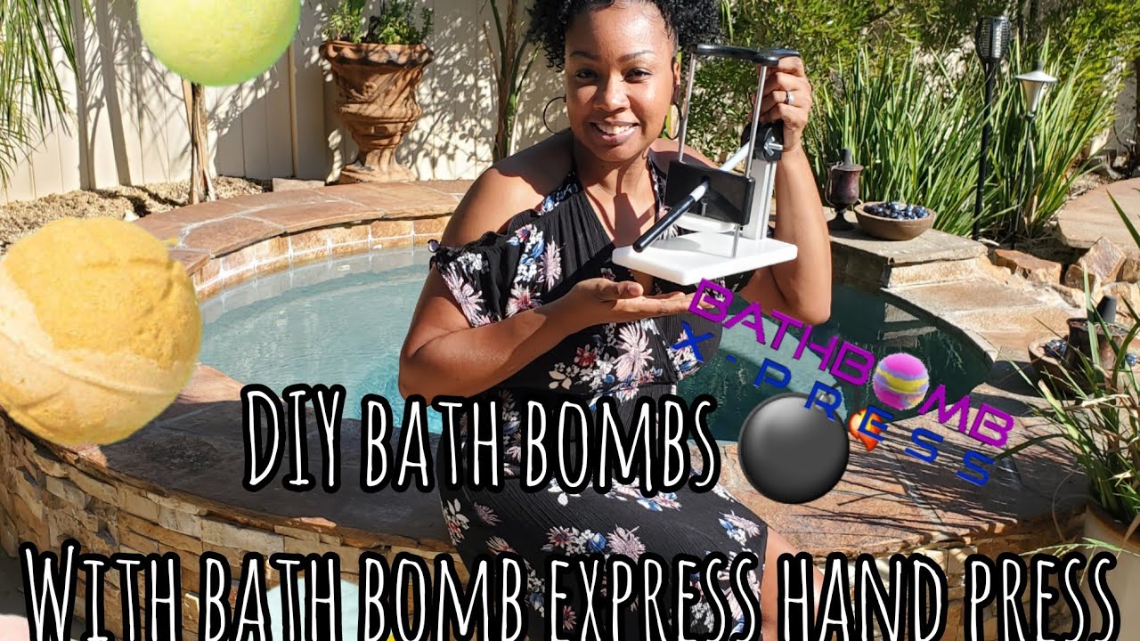 Bath 💣 DIYusing my manual press from bath bomb express YouTube