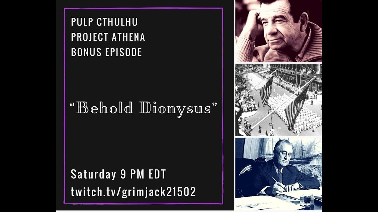 PROJECT ATHENA SEASON 2 BONUS EPISODE: BEHOLD DIONYSUS