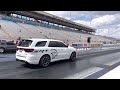 2021 Dodge Durango Hellcat 1 4 Mile Drag Race Against Mustang 1st Round Of Eliminations At LVMS 