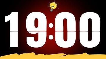 19 Minute Countdown Timer 🌸 Flip Clock with Simple Beeps 🔔