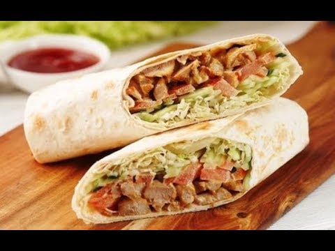 Шаурма (шаверма) с шашлыком// Вторая жизнь шашлыка