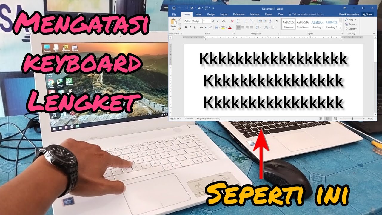 100% Sukses.! Mengatasi keyboard Laptop Lengket & Tidak Berfungsi