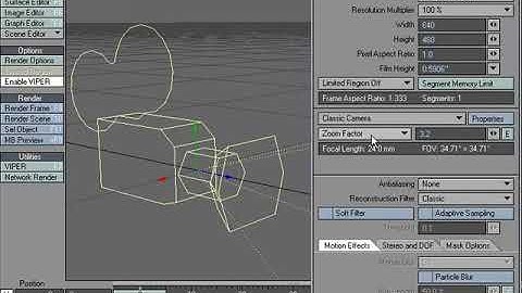 LightWave 9 Classic and Perspective Camera