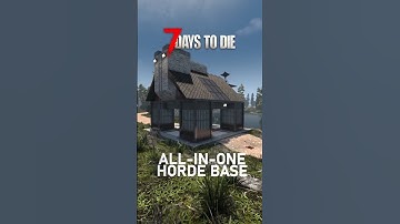 Tiny Base. Full Crafting. Deadly Horde Trap - 7 Days to Die #7dtd #basebuilding #zombiesurvival
