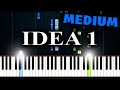 Gibran Alcocer - Idea 1 - Piano Tutorial (MEDIUM)