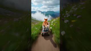 🐱 FPV Cat Adventure Chase 🚀 | Fearless Ginger Cat Running Through the City!