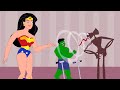 Baby Wonder Woman & Baby Hulk vs Baby Siren Head - Parody Animation