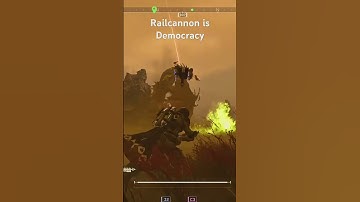 Throwback. The Orbital Railcannon is a beauty. #helldivers2 #helldivers #gaming #gameplay