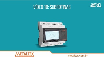 Mini CLP Nexo - Vídeo 10 - Sub-rotinas