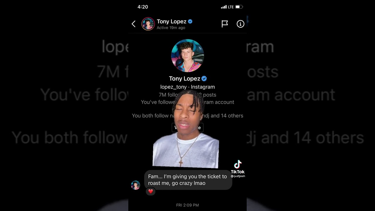 He literally roasted Tony Lopez so hard