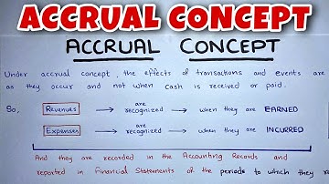 Accrual Concept EXPLAINED - By Saheb Academy