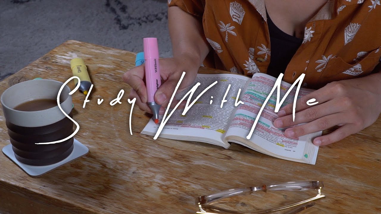 ASMR | Study With Me | Inaudible Whispers | Rain Sounds | No Music ...