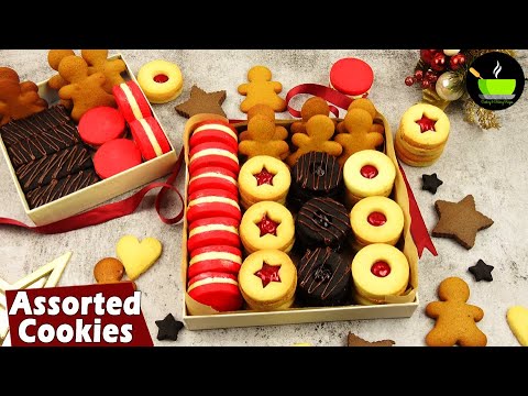 One Dough Five Christmas Cookies | How to Make 5 Different Cookies from a Basic Dough | Easy Cookies | She Cooks