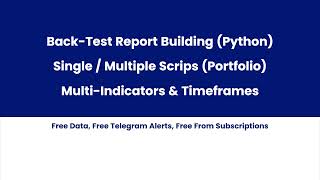 Python Backtesting Software (Free) | EMA RSI Strategy + Portfolio Backtest + Telegram Alerts