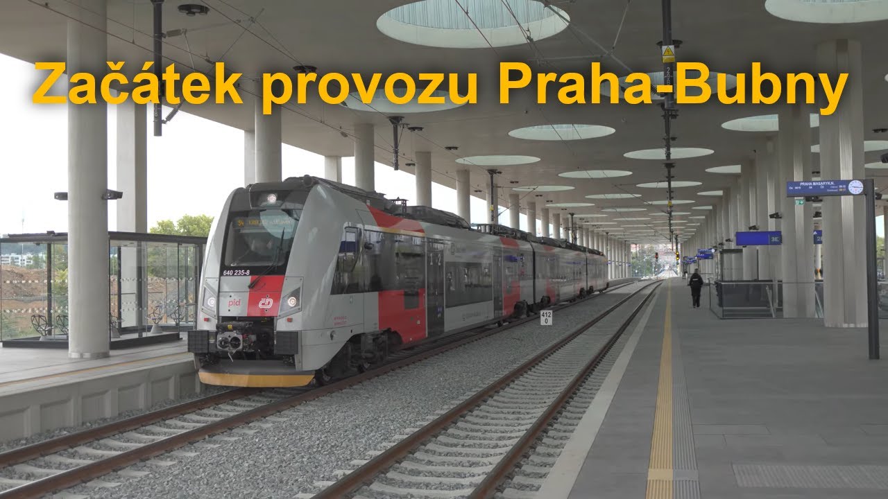 Začátek provozu nádraží Praha-Bubny, Praha-Výstaviště, 3.-4.8.2025