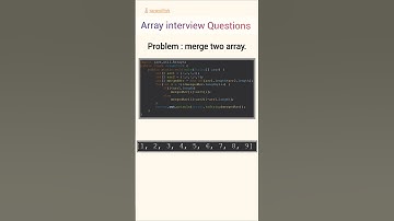 merge two arrays.  #java #javawithvk #ai #fyp #code #coding #programming #learning