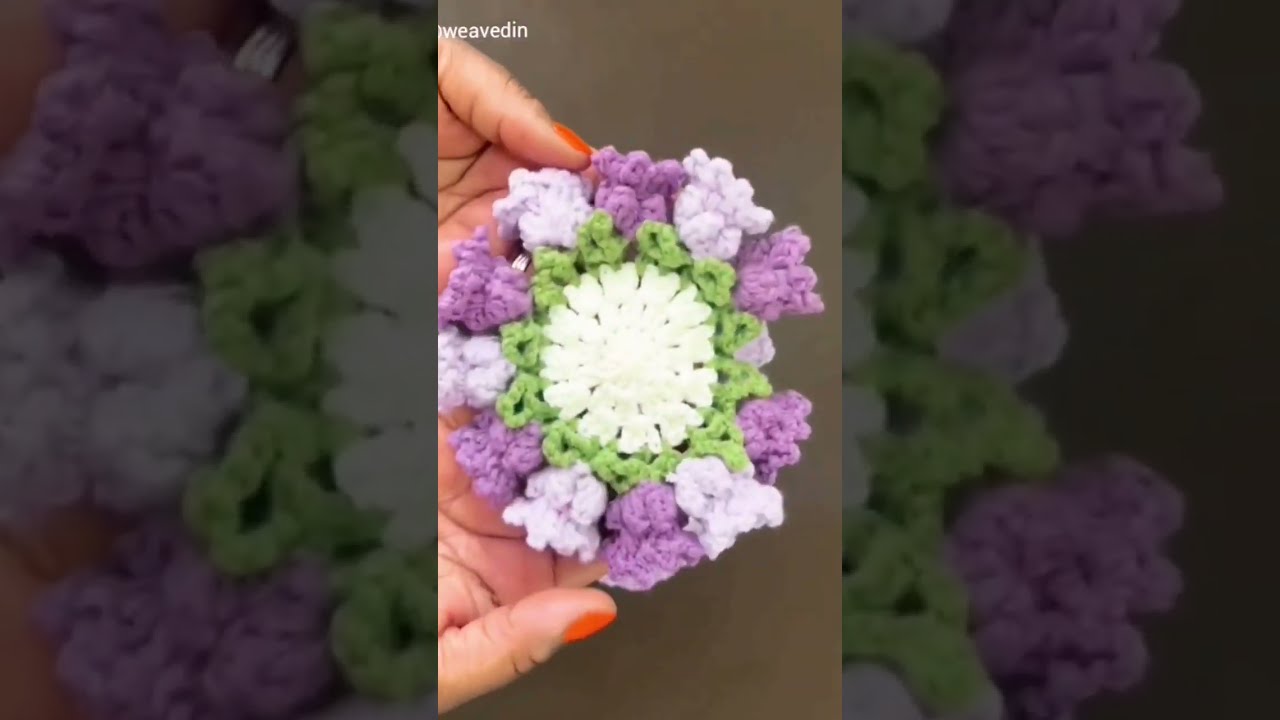 Free Crochet Flower Coaster Pattern Temu