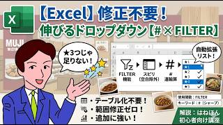 【Excel】★が足りない!? 無印良品グルメを勝手に評価しながら学ぶ“伸縮自在ドロップダウンの作り方(#演算子 × FILTER)