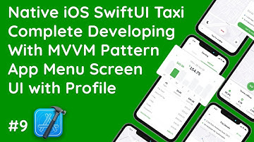 #9 SwiftUI App Menu Screen UI | Taxi Driver & User App Development