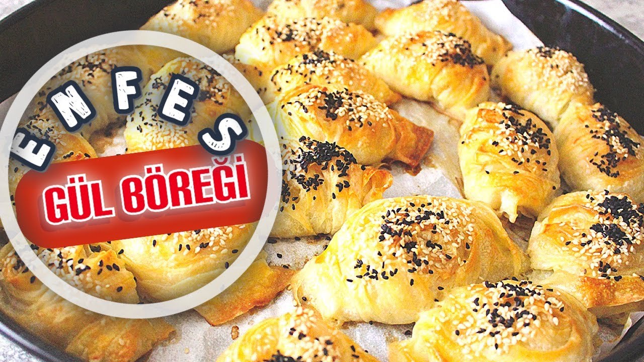 Bu tarifi herkes yapabilir ,pratik yemek tarifleri(gül böreği)