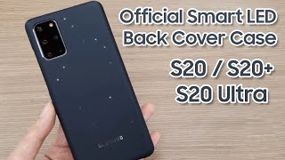Tomat Rise badning Galaxy S20 Official Smart LED Back Cover Case First Look & Hands On -  YouTube